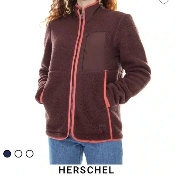 HERSCHEL Fleece Jacket Sherpa size medium - Picture 1 of 8